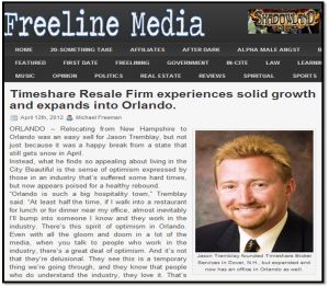 Freeline Media interviews Jason Tremblay Timeshare Broker Services