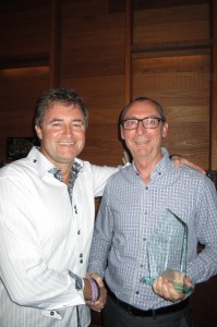ATHOC President Barry Robinson and Francis Taylor, CEO of Dial An Exchange timeshare exchange