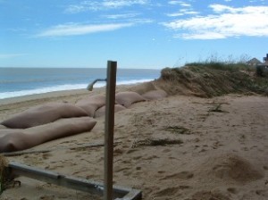 The Golden Strand timeshare resorts in Kill Devil Hills, where a lot of sand moved but the timeshares were safe.