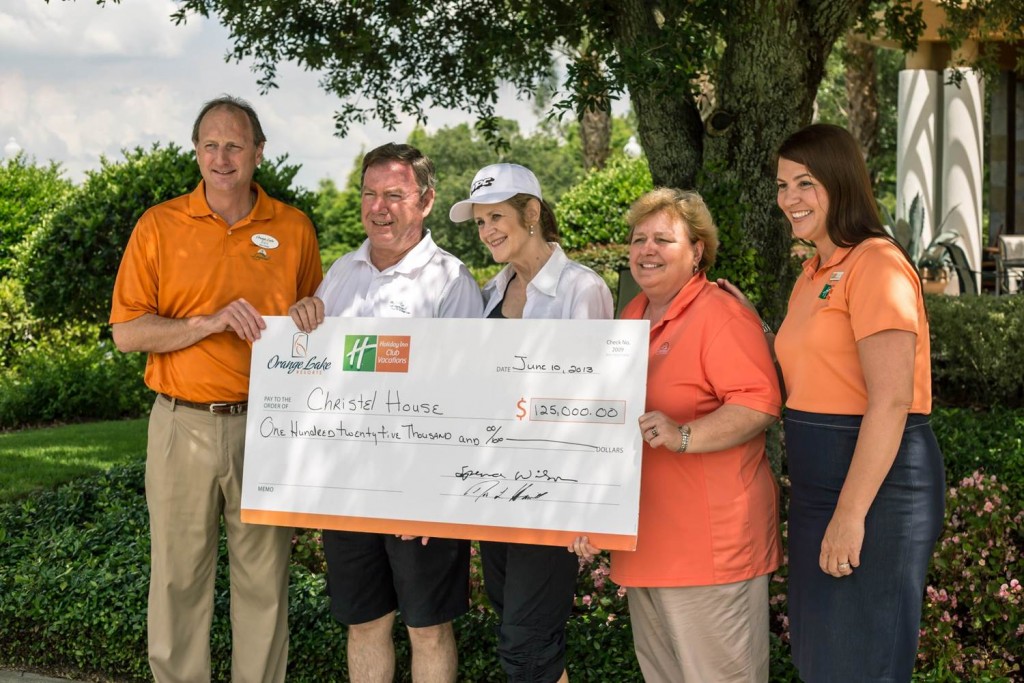  Donation to RCI Christel House from Orange Lake Resorts tournament.